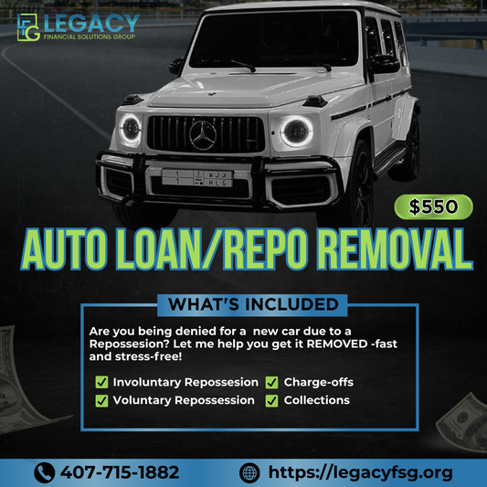Auto Loan/ Repossession Removal