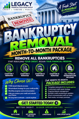 Bankruptcy Removal Month-to-Month Package
