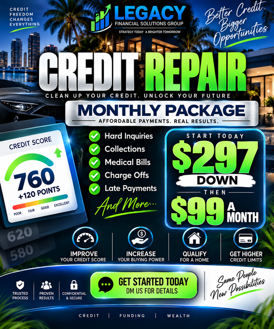 Monthly Credit Repair Package