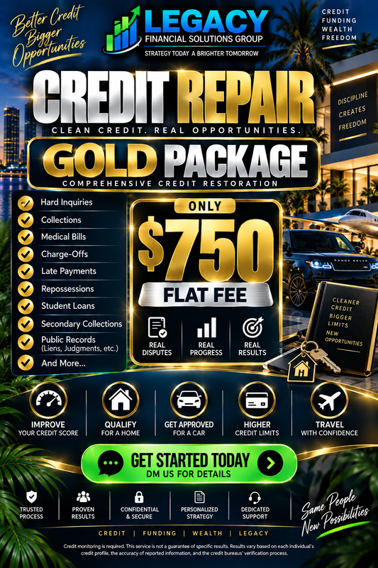 Gold Credit Repair Package