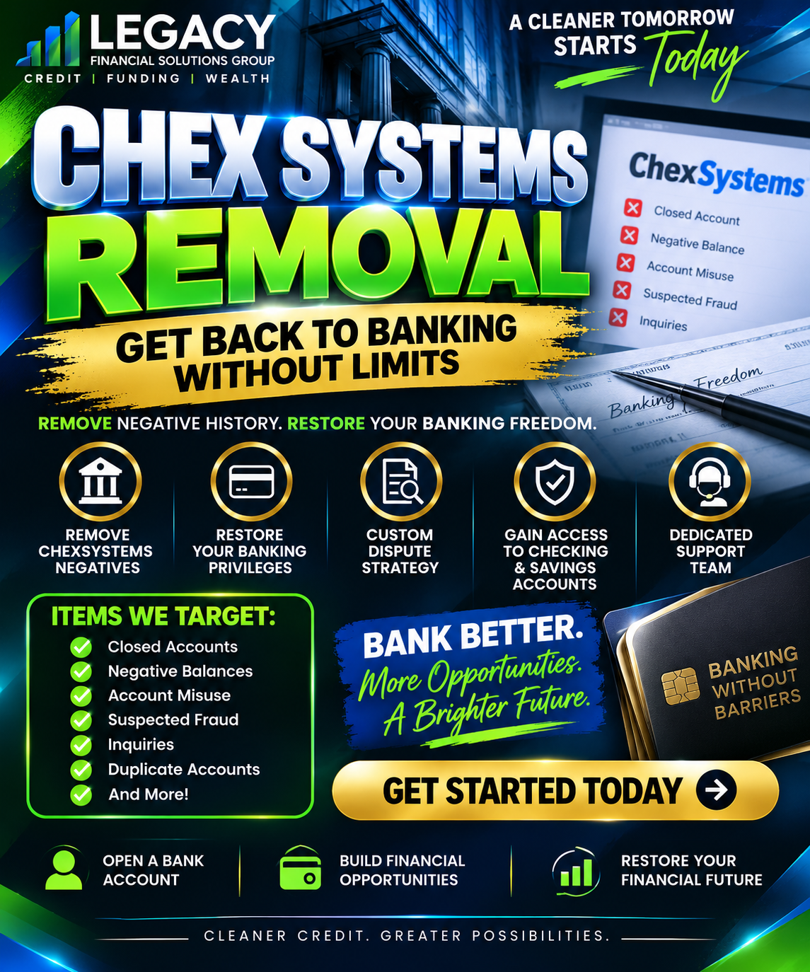 Chex System Removal